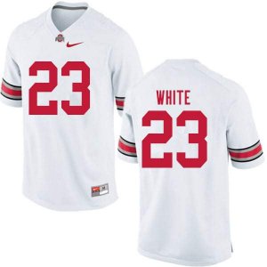 Men's Ohio State Buckeyes #23 De'Shawn White White Nike NCAA College Football Jersey Trade FUE8744AB